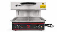 Grill électrique salamandre en acier inoxydable 450 mm 2,8 kW 220 V avec hauteur réglable pour restaurant