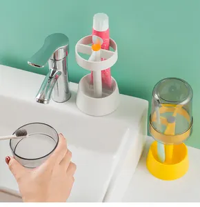 Bàn chải đánh răng chủ bảng Nước súc miệng cup Set Máy tính để bàn thoát nước Làm khô Nguồn cung cấp cho nhà phòng tắm vòi sen phụ kiện