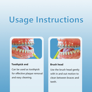 Pennelli interdentali con Design Push-pull con rimozione della placca della testina - Product Image 4