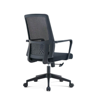 Chaise de bureau exécutive moderne de haute qualité, réglable, en maille noire, pivotante, confortable, pour la maison, le bureau, l'école, l'hôpital, le personnel