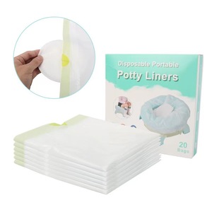 Disposable Portable <b>Potty</b> Liners For Baby Toilet <b>Training</b> 20 Bags - Product Image 2