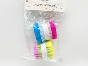 Coloré imprimé écologique romantique crêpe papier ruban guirlande fête de mariage fond décoration-fêtes de Pâques de Noël - Product Image 4