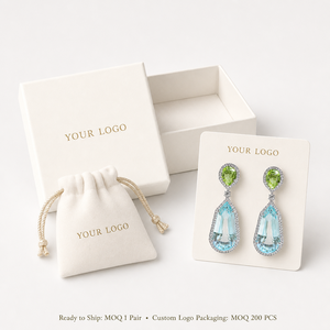 Pendientes Geométricos Azules para Mujer, Diseño Simple, Accesorios para las Orejas de Uso Diario - Product Image 6