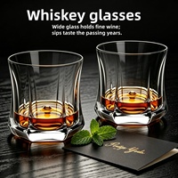 Ensemble cadeau de whisky personnalisé en gros avec logo, ensemble de carafe à whisky en cristal et 6 verres pour mariage et anniversaire