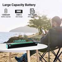 Imprimante thermique portable mini Phomemo M08F-A4, nouvelle arrivée officielle, imprimante mobile avec imprimante de poche pour téléphone, technologie sans encre