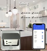 Prise murale intelligente Wi-Fi US, interrupteur tactile intelligent pour maison connectée, 1 gang, sans fil neutre, contrôle à distance par application, compatible Google Alexa