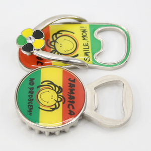 Imán de nevera personalizado con diseño de sandalia 3D de Jamaica, abridor de botellas multifunción y pegatina magnética, ideal como regalo. ¡Gran éxito de ventas! - Product Image 2