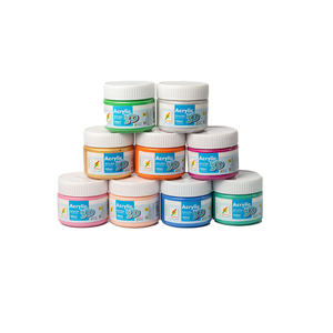 Pintura acrílica multiusos de 24 colores, no tóxica, 100ML, pintura acrílica de alta calidad para niños, lienzo DIY y rocas de papel, madera - Product Image 1