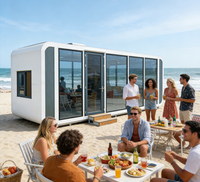 Maison Modulaire Préfabriquée Confortable et Spacieuse Type Cabine Apple avec Grandes Fenêtres pour Bureau, Studio ou Espace de Travail - Vente en Gros