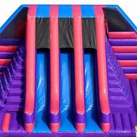Parc d'obstacles gonflable commercial de grande taille, parc de jeux gonflable en PVC pour enfants, idéal pour les jeux d'équipe, les événements et la location pour fêtes
