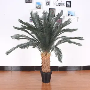 140cm groothandel Outdoor indoor versierd planten plastic boom kleine kunstmatige Sago Cycas boom