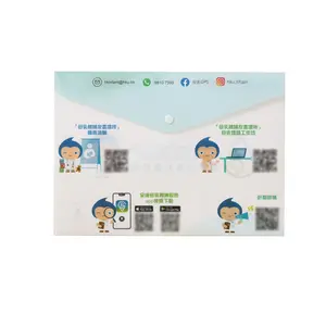 Thư mục tập tin A4 Pouch Nhà Máy Giá tùy chỉnh nhựa Poly khóa phong bì túi tài liệu cho Văn Phòng TrườNg