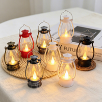 Mini Lampe à Pétrole Transparente en Plastique en Forme de Cheval, Bougie LED Sans Flamme Alimentée par Piles, Flottante sur l'Eau, pour Mariage et Noël