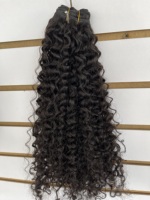Extensions de cheveux humains vierges, bouclés afro crépus, 12-22 pouces, super double trame, couleur naturelle