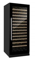 VI110S Cave à vin autoportante compresseur porte en verre refroidisseur à vin noir électrique non alcoolique ventilateur de vin système de refroidissement