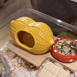 Nouveautés transfrontalières : Niche en céramique rafraîchissante pour petits animaux, abri pour hamster d'Inde, idéal pour l'été - Product Image 3