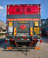 Vehículo de Transporte de Mercancías Peligrosas Tipo Caja, Explosivos, Inflamables, Tóxicos, Corrosivos, Radioactivos, Camión de Entrega de Materiales Peligrosos