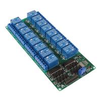 Module de carte d'interface relais 16 canaux 5V avec optocoupleur LED LM2576 à fixation par vis pour kit DIY PiC