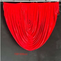 Panneau de rideau en velours bordeaux pour scène/théâtre/studio toutes couleurs personnalisées