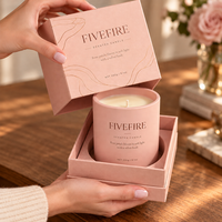 Vente flash - Bougie parfumée en cire de soja de luxe 8 oz 200 g avec boîte cadeau pour cadeaux de mariage