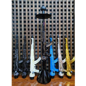 Ensemble de <span class=keywords><strong>chicha</strong></span> portable russe en résine, design <span class=keywords><strong>AK47</strong></span>, pour bar à <span class=keywords><strong>chicha</strong></span> - Product Image 2