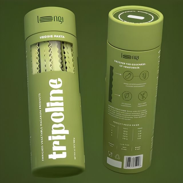 Biodegradable Cylinder Tube ECO Friendly Pasta Packaging Cardboard Paper Tube OEM