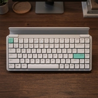 Clavier mécanique 84 touches en alliage d'aluminium Kailh LED, USB, sans fil trois modes, profil bas, interrupteurs hot-swap, nouveau pour bureau