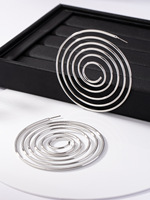 2024 bijoux de mode nouveau moustique femmes rétro géométrique boucles d'oreilles exagéré africain spirale grand rond creux boucles d'oreilles