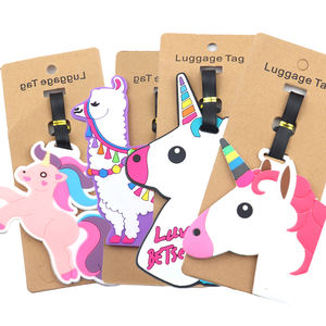 Étiquette de bagage de Golf en Silicone souple, en Pvc, lettre, accessoires de voyage, animaux de dessin animé, étiquettes de bagages vierges personnalisées - Product Image 4