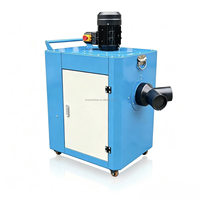 Extracteur de poussière industriel mobile et portable 1,1 kW à filtration en trois étapes, double port pour bande transporteuse, pour le bois et le métal