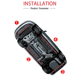 Bande lumineuse décorative pour châssis de voiture, contrôle par application téléphonique, éclairage <span class=keywords><strong>LED</strong></span> RGB pour sous-carrosserie, ambiance néon - Product Image 6