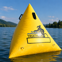 Bouée gonflable flottante personnalisée avec logo pour marques de parcours aquatiques, bouée gonflable flottante pour triathlons aquatiques, publicité
