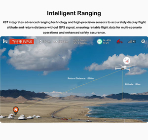 Fimi โดรน X8T พร้อมกล้องอินฟราเรดความร้อนแบบมืออาชีพ4K Quadcopter มุมกว้างและซูม30x ไฮบริด Al Night Video UAV - Product Image 6