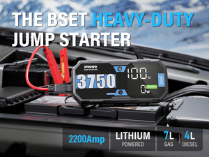 Démarreur de batterie de voiture portable, Power Bank, Booster de batterie multifonction 12V 2200A, Démarreur de voiture 10000mAh - Product Image 2