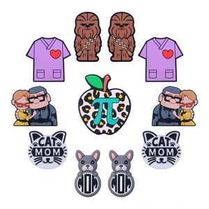 Cuentas de silicona de grado alimenticio para mordedores infantiles, accesorios de cadena para chupete de bebé con diseño de dibujos animados, venta al por mayor de piezas sueltas para regalos infantiles - Product Image 3
