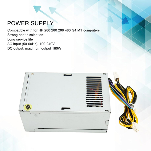 Best Sellers 7pin+4pin+4pin D16-180P1A D16-180P1B 180W PSU Power Supply for HP ProDesk 400 G5 280 G4 800 G3 Power Computer Parts