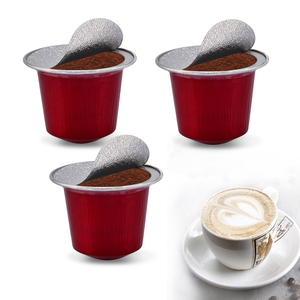 <span class=keywords><strong>Meilleur</strong></span> <span class=keywords><strong>prix</strong></span> des capsules de café compatibles en aluminium écologique Capsule de papier d'aluminium vide avec autocollant - Product Image 2