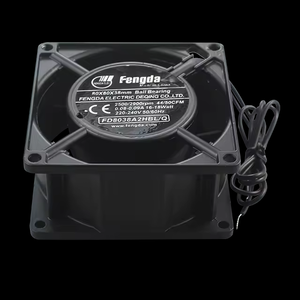 220v-240v DC高速低噪声8038轴向冷却风扇铝框架和HB滚珠轴承，用于最佳电风扇 - Product Image 2
