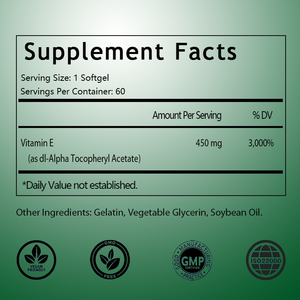 Cápsulas Blandas de Vitamina E OEM/ODM, Apoya la Salud Antioxidante y el Sistema Inmunitario, 1 Dosis Diaria, Sin Gluten, 60 Cápsulas Blandas - Product Image 2