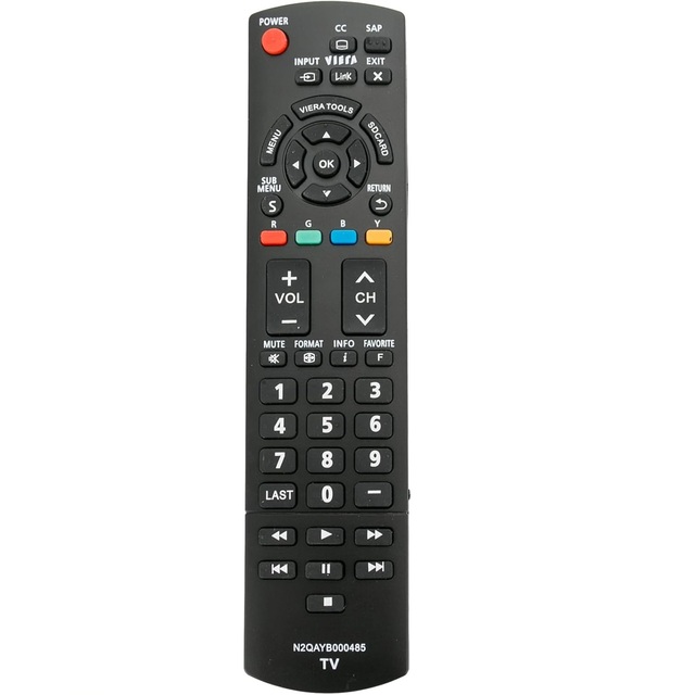 N2QAYB000485 Replace Remote Control Use for Panasonic 32" ~ 85" LED LCD Plasma Viera TV TC-42LD24 TC-42LS24 TC-42PS14 TC-54PS14