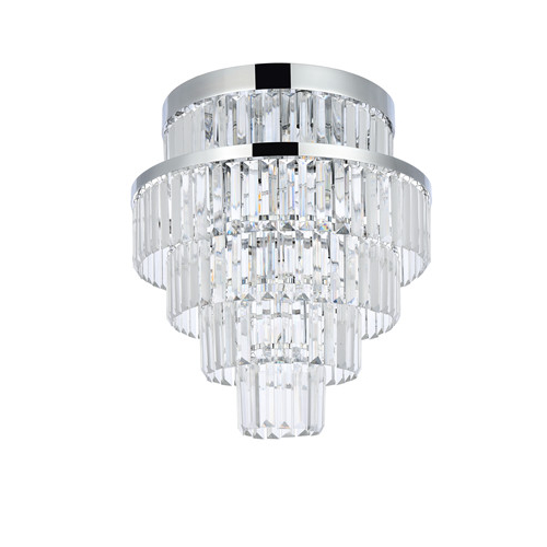 Современная хрустальная круглая люстра K9 элегантно подвесит люстр, а полувстроенные потолочные лампы просты в установке