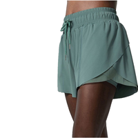Short de sport cool grande taille pour femmes mode deux pièces Look séchage rapide Fitness pantalons de survêtement été adulte vêtements de loisirs