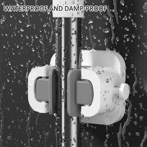 Kitchen Bathroom Organizer Plastic <b>Broom</b> <b>and</b> <b>Mop</b> <b>Holder</b> Hanger Wall Mounted Vacuum Suction <b>Broom</b> <b>Mop</b> <b>Holder</b> - Product Image 6