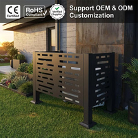 JH-Mech – Cache-climatiseur métallique décoratif, personnalisable, modulaire, multi-combinaisons, avec pieds larges et optionnelles