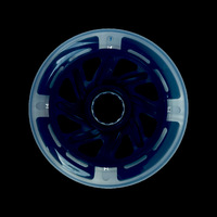 Roues LED sans batterie 100x24mm en PU pour rollers en ligne et trottinettes, roulements 608, fabricant OEM de roues