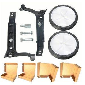 Ruedas de entrenamiento para bicicletas de 16 pulgadas con llanta de acero, ruedas blancas con soporte de montaje y tornillos para bicicleta de equilibrio para niños - Product Image 2