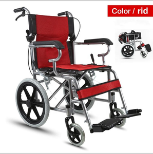 AMAIN Fauteuil roulant manuel pliable en acier inoxydable <span class=keywords><strong>pour</strong></span> la réadaptation des personnes âgées Fauteuil roulant léger - Product Image 5