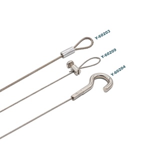 Câble métallique en acier inoxydable AiSi 304 316 avec anse et mousqueton, services <span class=keywords><strong>de</strong></span> soudage et <span class=keywords><strong>de</strong></span> découpe pour <span class=keywords><strong>suspension</strong></span> <span class=keywords><strong>de</strong></span> sécurité - Product Image 4