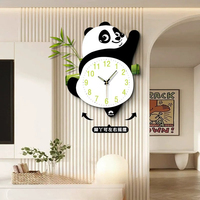 Reloj de pared de una sola cara con diseño de animales, silencioso, de cuarzo, analógico, para colgar en la pared, ideal para dormitorio infantil o sala de juegos.