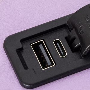 ชุดกระเป๋าเดินทางแบบมีล้อลาก โครงอะลูมิเนียมแข็งแรง ทนทาน ป้องกันรอยขีดข่วน พร้อมที่วางแก้วน้ำที่สะดวกสบาย และช่องเสียบ USB Type <span class=keywords><strong>C</strong></span> สำหรับชาร์จ - Product Image 4